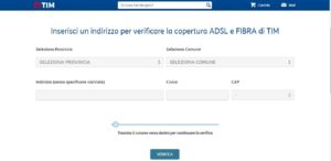 Verifica copertura per i clienti TIM consumer